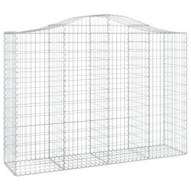 Coș gabion arcuit, 200x50x140/160 cm, fier galvanizat, 2 image