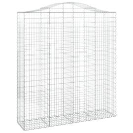 Coș gabion arcuit, 200x50x220/240 cm, fier galvanizat, 2 image