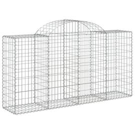 Coș gabion arcuit 200x50x100/120 cm fier galvanizat, 2 image