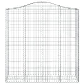 Coș gabion arcuit 200x50x200/220 cm fier galvanizat, 3 image