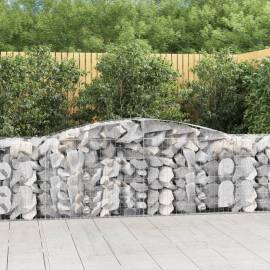 Coș gabion arcuit 400x50x80/100 cm fier galvanizat