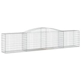 Coș gabion arcuit 400x50x80/100 cm fier galvanizat, 2 image