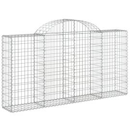 Coșuri gabion arcuite 3 buc, 200x30x100/120 cm fier galvanizat, 3 image