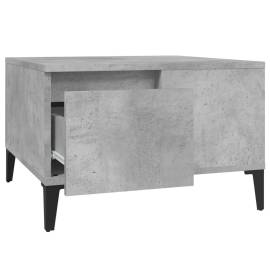 Măsuță de cafea, gri beton, 55x55x36,5 cm, lemn prelucrat, 6 image