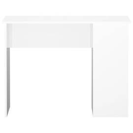 Birou, alb extralucios, 100x55x75 cm, lemn prelucrat, 4 image