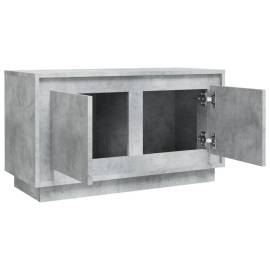 Comodă tv, gri beton, 80x35x45 cm, lemn prelucrat, 7 image