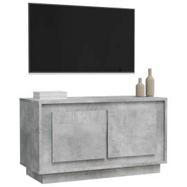 Comodă tv, gri beton, 80x35x45 cm, lemn prelucrat, 4 image