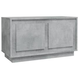 Comodă tv, gri beton, 80x35x45 cm, lemn prelucrat, 2 image