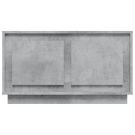 Comodă tv, gri beton, 80x35x45 cm, lemn prelucrat, 6 image