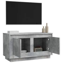 Comodă tv, gri beton, 80x35x45 cm, lemn prelucrat, 5 image