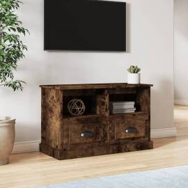 Comodă tv, stejar afumat, 80x35x50 cm, lemn prelucrat