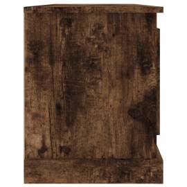 Comodă tv, stejar fumuriu, 100x35,5x45 cm, lemn prelucrat, 7 image