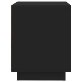 Noptieră, negru, 44x35x45 cm, lemn prelucrat, 8 image