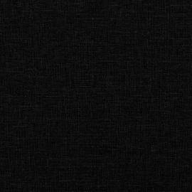 Canapea extensibilă cu cotiere, negru, textil, 11 image
