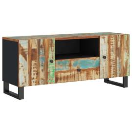 Dulap tv, 105x33,5x46 cm, lemn masiv reciclat&lemn prelucrat, 2 image
