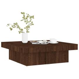 Măsuță de cafea, stejar maro, 90x90x28 cm, lemn prelucrat, 3 image
