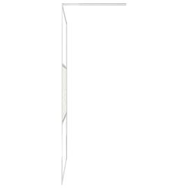 Paravan duș walk-in cu raft crom 90x195 cm sticlă esg/aluminiu, 6 image