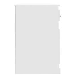Birou cu sertar, alb, 115x50x75 cm, lemn prelucrat, 7 image