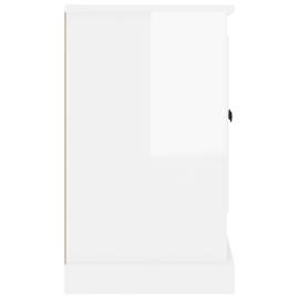 Servantă, alb extralucios, 100x35,5x60 cm, lemn prelucrat, 7 image