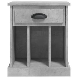 Noptiere, 2 buc., gri beton, 43x36x50 cm, 8 image
