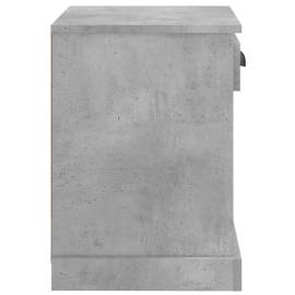 Noptiere, 2 buc., gri beton, 43x36x50 cm, 9 image