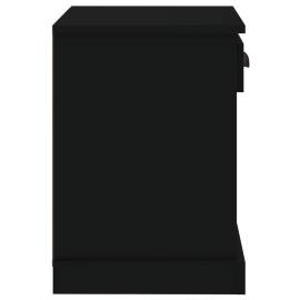 Noptiere, 2 buc., negru, 40x35x50 cm, 9 image
