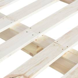 Cadru de pat din paleți, 140 x 200 cm, lemn masiv de pin, 5 image
