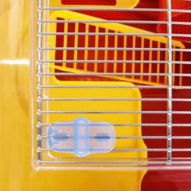 Cușcă pentru hamsteri, roșu, 57x33x26 cm, polipropilenă, 9 image