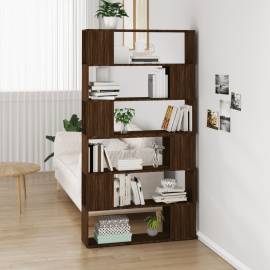 Dulap de cărți/separator de cameră, stejar maro, 100x24x188 cm, 3 image