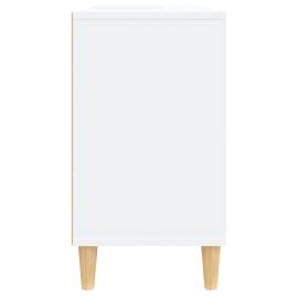 Dulap de chiuvetă, alb, 80x33x60 cm, lemn prelucrat, 8 image