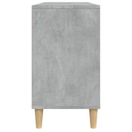 Dulap de chiuvetă, gri beton, 80x33x60 cm, lemn prelucrat, 8 image