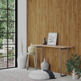 Panouri de perete aspect lemn, maro, 4,12 m², pvc, 3 image