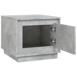 Măsuță de cafea, gri beton, 51x50x44 cm, lemn prelucrat, 6 image