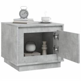 Măsuță de cafea, gri beton, 51x50x44 cm, lemn prelucrat, 4 image
