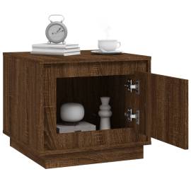 Măsuță de cafea, stejar maro, 51x50x44 cm, lemn prelucrat, 4 image