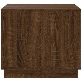 Măsuță de cafea, stejar maro, 51x50x44 cm, lemn prelucrat, 7 image