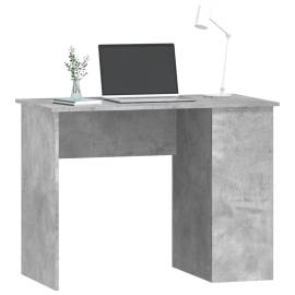 Birou, gri beton, 100x55x75 cm, lemn prelucrat, 3 image