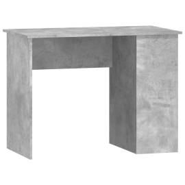 Birou, gri beton, 100x55x75 cm, lemn prelucrat, 2 image