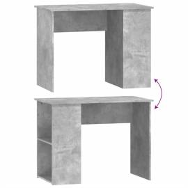 Birou, gri beton, 100x55x75 cm, lemn prelucrat, 6 image