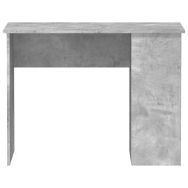 Birou, gri beton, 100x55x75 cm, lemn prelucrat, 4 image