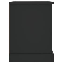 Comodă tv, negru, 73x35,5x47,5 cm, lemn prelucrat, 8 image