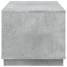 Măsuță de cafea, gri beton, 102x50x44 cm, lemn prelucrat, 8 image