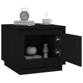 Măsuță de cafea, negru, 51x50x44 cm, lemn prelucrat, 4 image