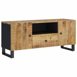 Dulap tv 105x33,5x46 cm, lemn masiv de mango și lemn prelucrat, 2 image