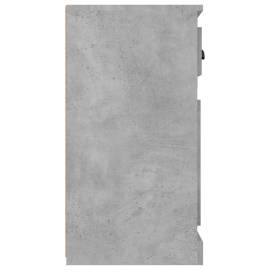 Servantă, gri beton, 70x35,5x67,5 cm, lemn prelucrat, 7 image