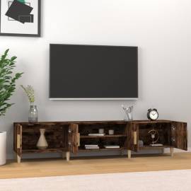 Comodă tv, stejar fumuriu, 180x31,5x40 cm, lemn prelucrat, 3 image