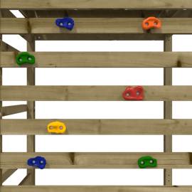 Căsuță de joacă cu perete de cățărat, lemn de pin impregnat, 8 image