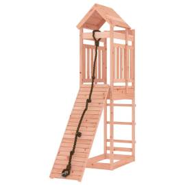 Căsuță de joacă cu perete de cățărat, lemn masiv douglas, 4 image