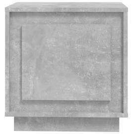 Noptieră, gri beton, 44x35x45 cm, lemn prelucrat, 7 image