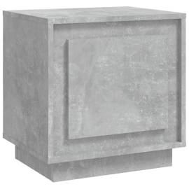 Noptieră, gri beton, 44x35x45 cm, lemn prelucrat, 2 image